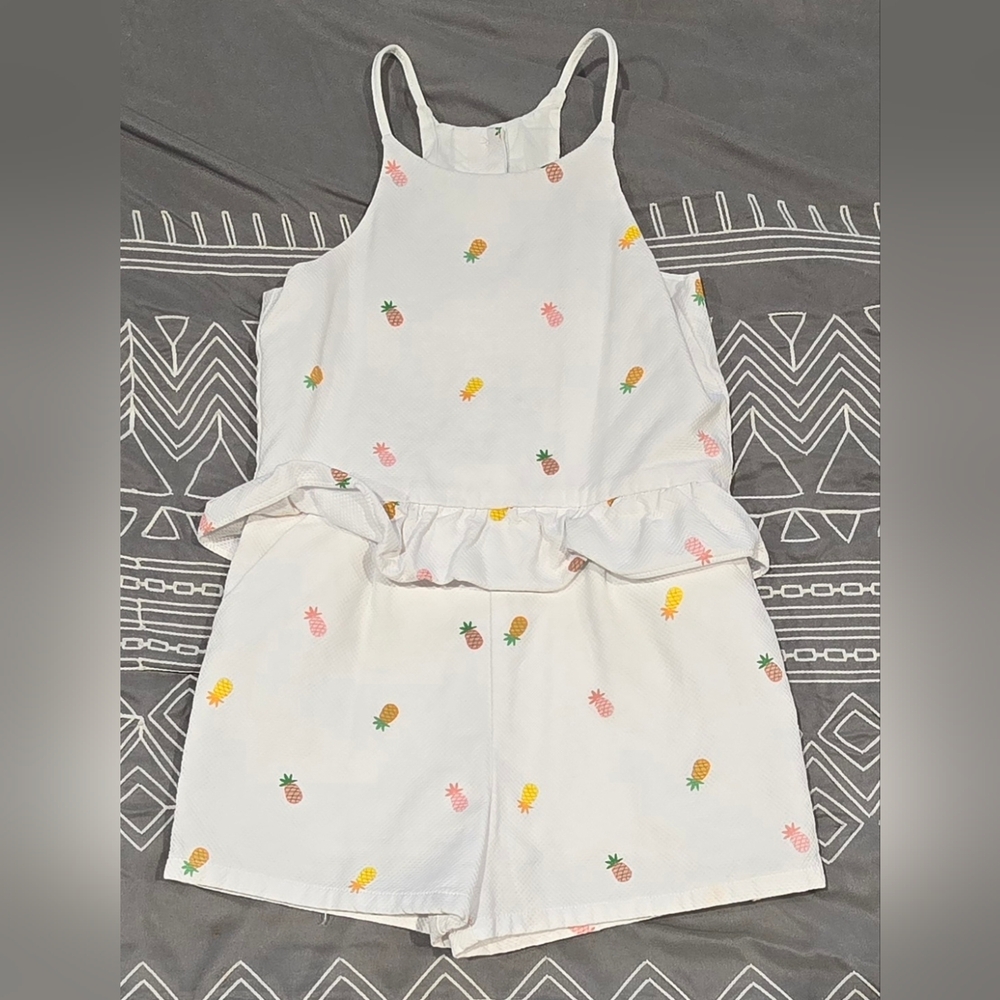 Janie And Jack The Fresh Pineapple Romper Size 6
